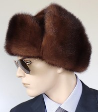 Fourrure Bonnet Vison Ouchanka