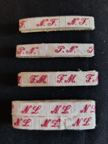 Lot ancien ruban initiale - d',