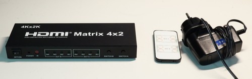 Hdmi switch matrix 4x2 - 4k,