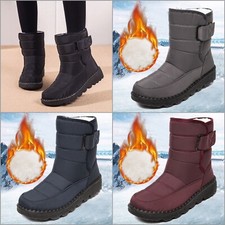 bottes neige hiver chaudes confortable pluie confortable bleu imperméable femme