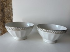 2 Bol Ancien porcelaine blanc