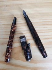 Stylos vintage en bakelite marbré PIECES pour collectionneur