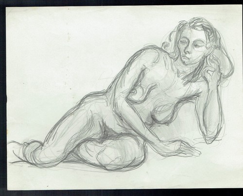 dessin femme crayon