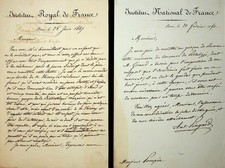 ✒ 2 L.A.S Antonius PINGARD huissier de l'institut Royal puis National de France