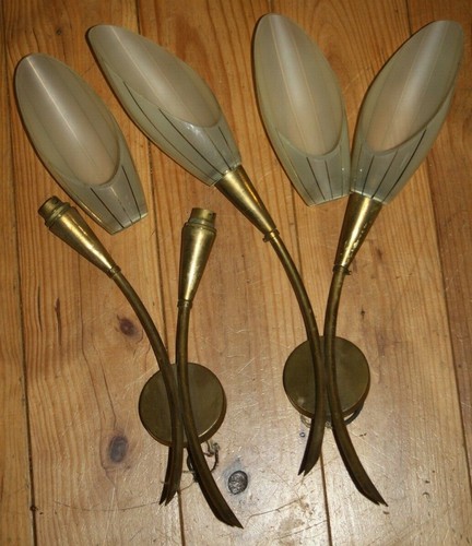 Lampe paire appliques vintage - paire,