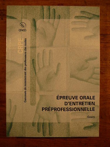Epreuve orale entretien - epreuve,