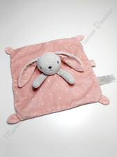 Doudou Plat Carré Lapin Gris