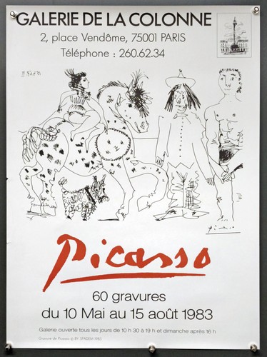Picasso 1983 affiche - picasso,