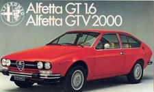 Catalogue Brochure Alfa Romeo Alfetta GT / GTV 05/1976 France
