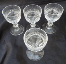 Série verres cristal taillé