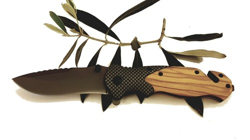 Couteau pliant acier manche - couteau,
