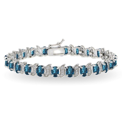 Bracelet tennis 6x4mm - bracelet, argent