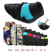 Veste Chaude Chien Rembourrée Imperméable Pull Manteau Harnais Couleur Taille Fr