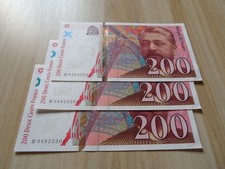 France: lot de 3 billets 200