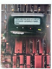 ALPHAPAGE vintage Print Ad !! " Good Bipeur "