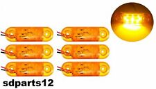 6x 12V 9 SMD Orange Feux de Gabarit LED Côté Latéral Remorque Camion Chassis