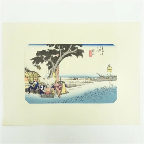 Hiroshige woodblock print - hiroshige,