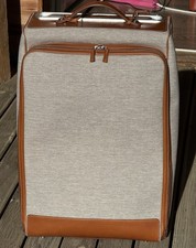 HERMÈS CALÈCHE Valise Cabine Trolley Récente: Cuir Barėnia/Toile Excellent État