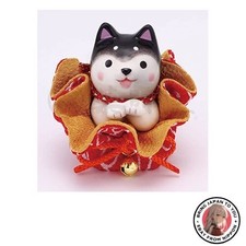 Nouveau four Yakushi Warakuzukushi Dog Day Begging noir Shiba Inu Fuku Fuku