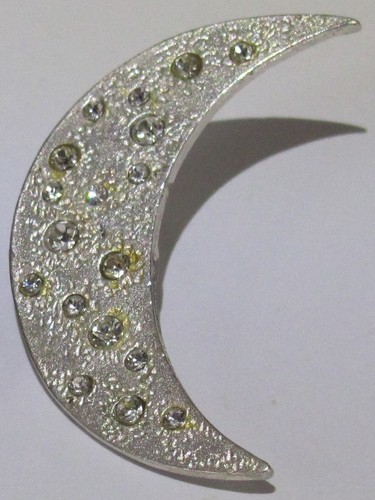 Pin lune strass - pin's,