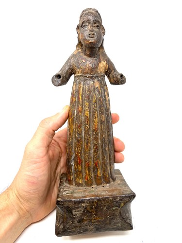 Statue bois sculpté - statue,