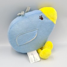Doudou peluche oiseau bleu