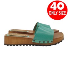 Mule Basses En Réel Bois avec