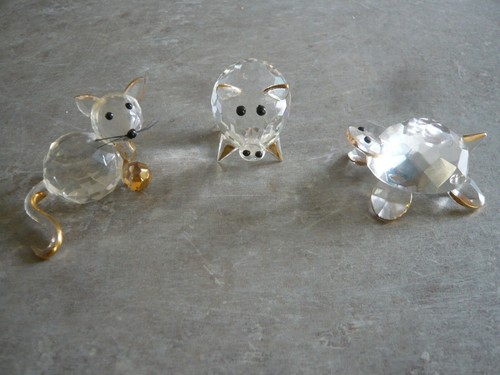 Lot figurines verre et - figurines,