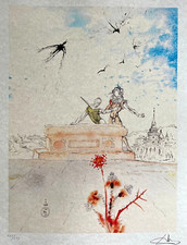 Salvador Dali Lithographie COA