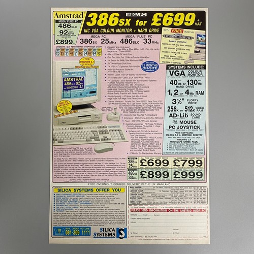 Amstrad mega plus 386sx inc - pc,