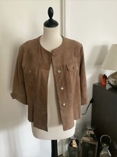 Veste en cuir daim BEL AIR taille 38/40 camel beige bon état