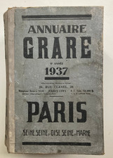 ANNUAIRE GRARE 1937