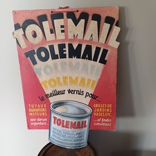Ancien Carton Publicitaire Tolemail Établissements Bisseuil Et Huet