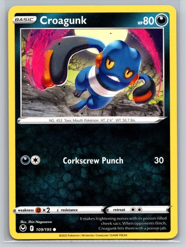 Pokemon croagunk 109 195 - croagunk, 109/195