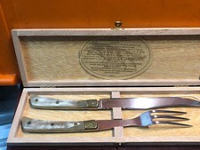 COFFRET BOIS MAITRE COUTELIER  CLAUDE DOZORME