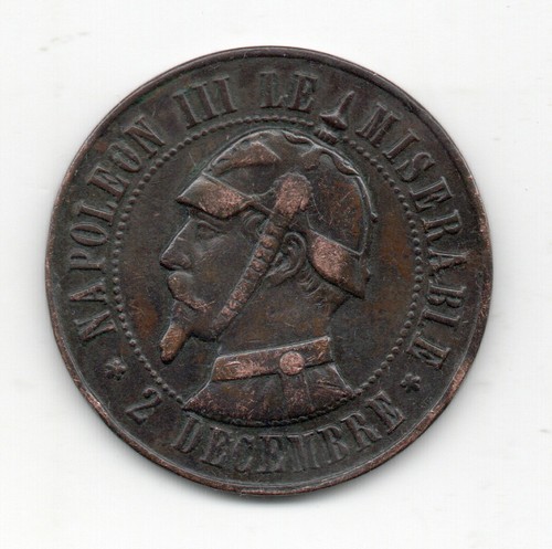 Médaille satirique napoléon - médaille, satirique,napoléon