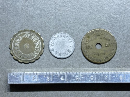 Lot jetons consommation - de,