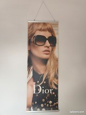 Affiche Dior Lunettes - Recto Verso - Originale Vitrine Opticien - 138*48 cm