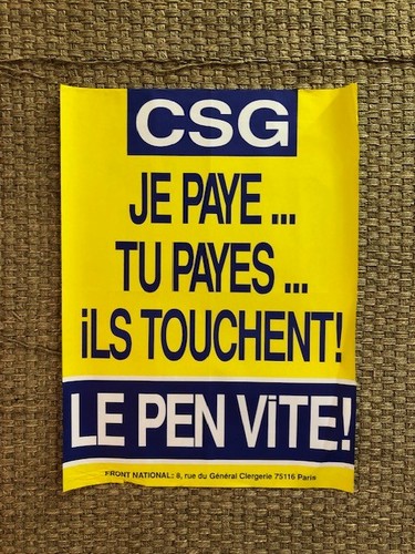 Affiche front national - affiche,