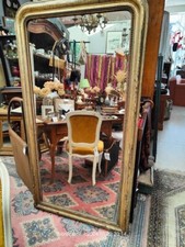GRAND MIROIR LOUIS PHILIPPE MIROIR FOND ARGENT TAILLE 170 X 90 CM