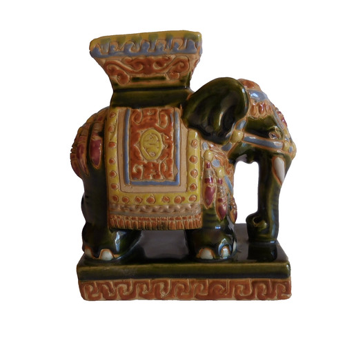 Eléphant sculpture céramique
