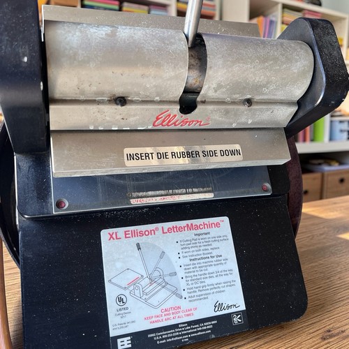Ellison letter machine - ellison, xl