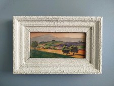 Tableau Aquarelle Paysage Provence Montagne Sainte Victoire