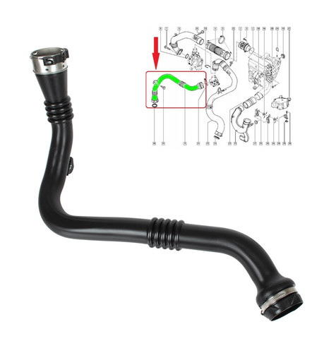 Tuyau intercooler durite de - tuyau, d'intercooler