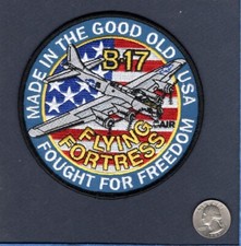B-17 Flying Forteresse USAF Armée Air Corps Boeing WW2 Blouson Escadron Patch