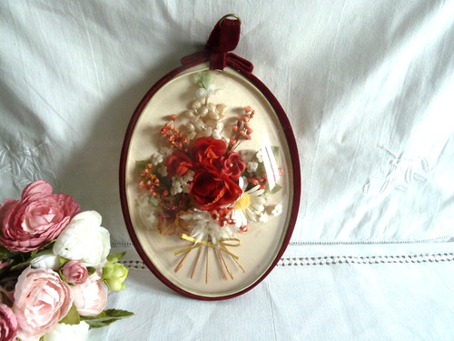 Ancien verre bombé - , ovale