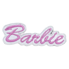 Logo Barbie rose écusson à
