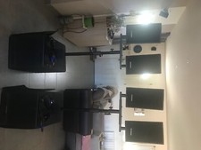 Sono Audiophony système actif 2x1000 WRMS 4 pavillons et 2 caissons de basse