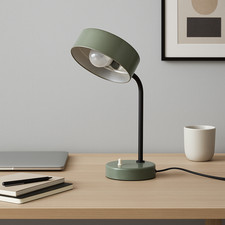 Lampe de bureau industrielle vintage – Années 1950