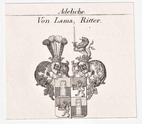 Lama chevalier blason - lama,